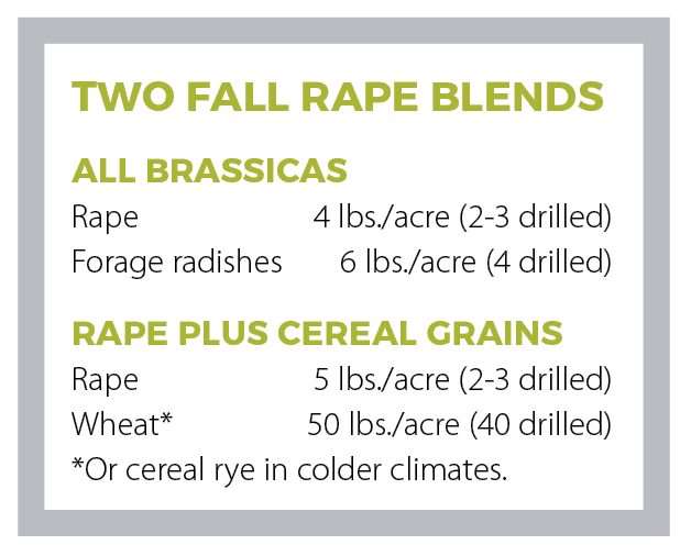 Cereal rye food plot mixes