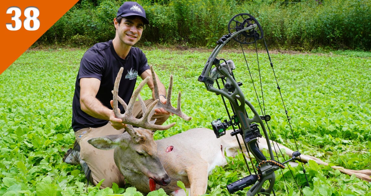 Photo of Zack Vucurevich with a nice Kentucky velvet buck killed in 2022.