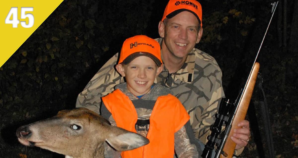 Dave Maas and his son with a deer taken on public land.
